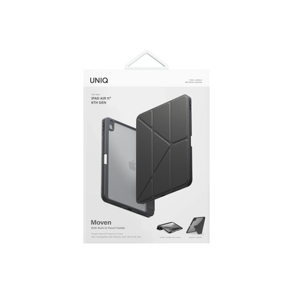 Uniq Apple iPad Air 11 (2024) Moven Standlı Tablet Kapak - Gri
