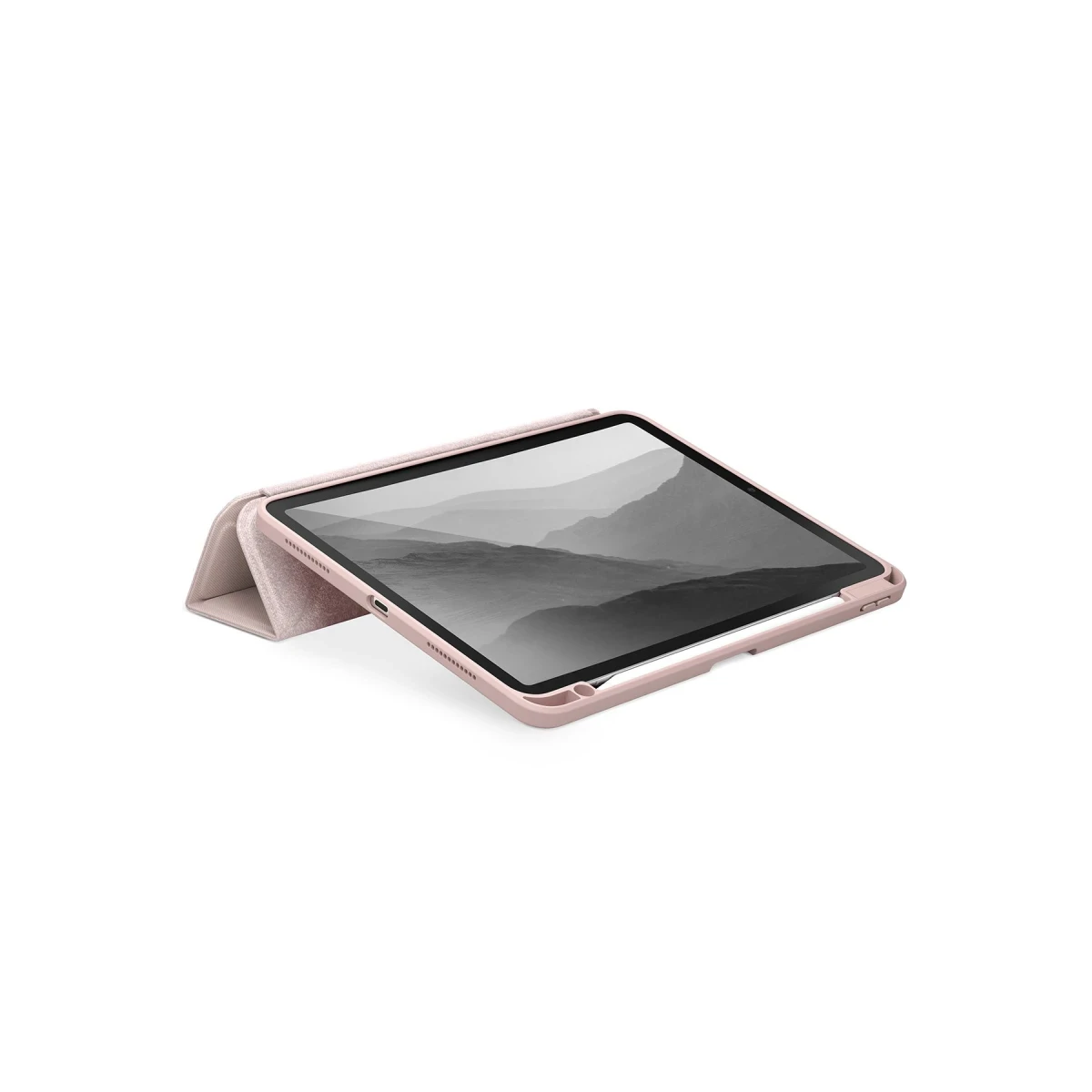 Uniq Apple iPad Air 11 (2024) Moven Standlı Tablet Kapak - Pembe