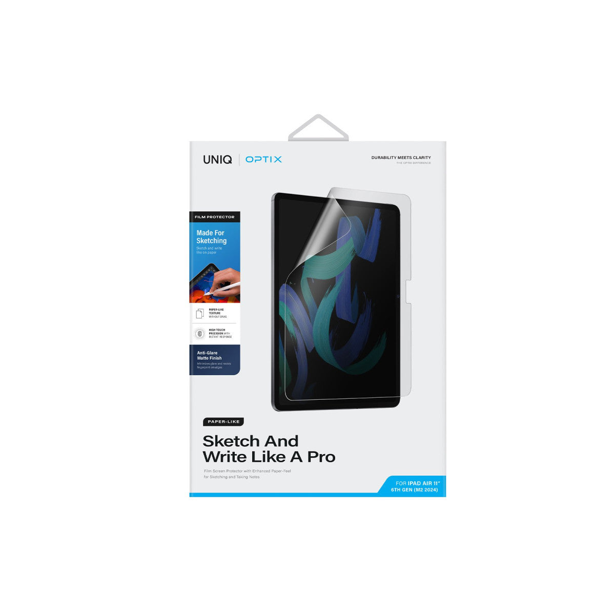 Uniq Apple iPad Air 11 (2024) Optix Paper Sketch Tablet Nano Koruyucu