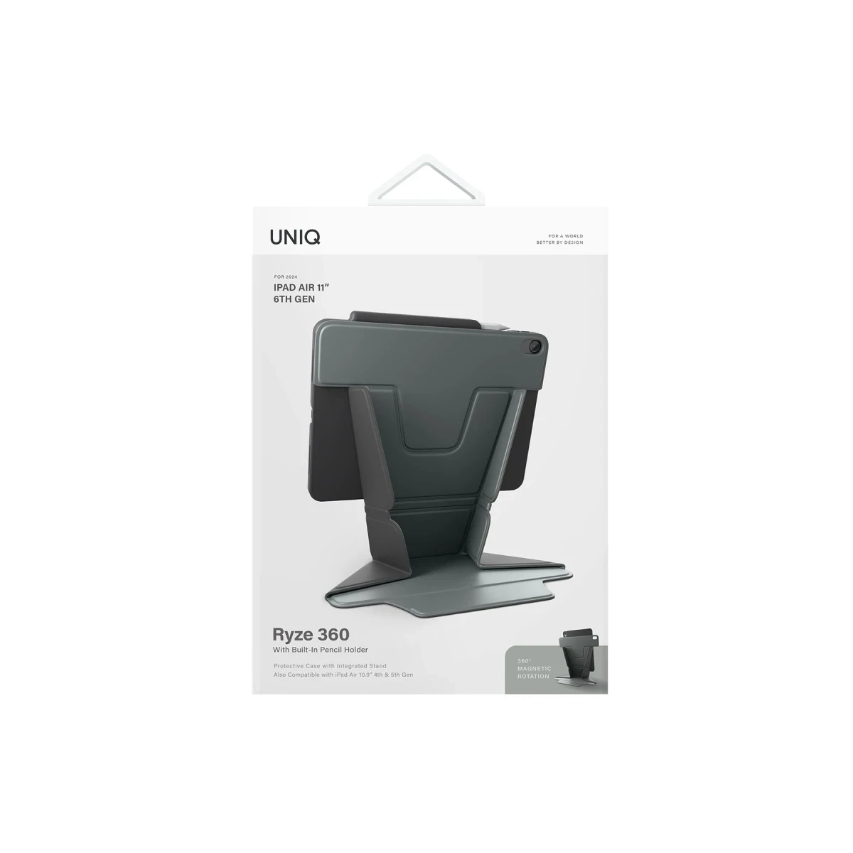 Uniq Apple iPad Air 11 (2024) Ryze Standlı Katlanabilir Tablet Kapak - Yeşil