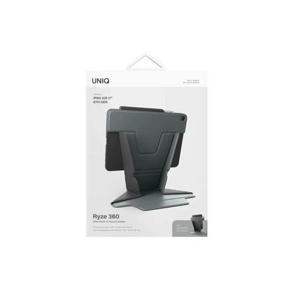 Uniq Apple iPad Air 11 (2024) Ryze Standlı Katlanabilir Tablet Kapak - Yeşil