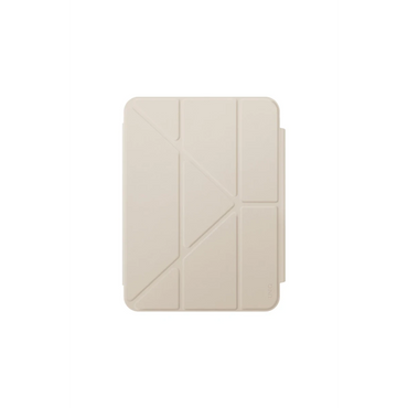 Uniq Apple iPad Air 13 (2024) Camden Katlanabilir Tablet Kapak - Bej