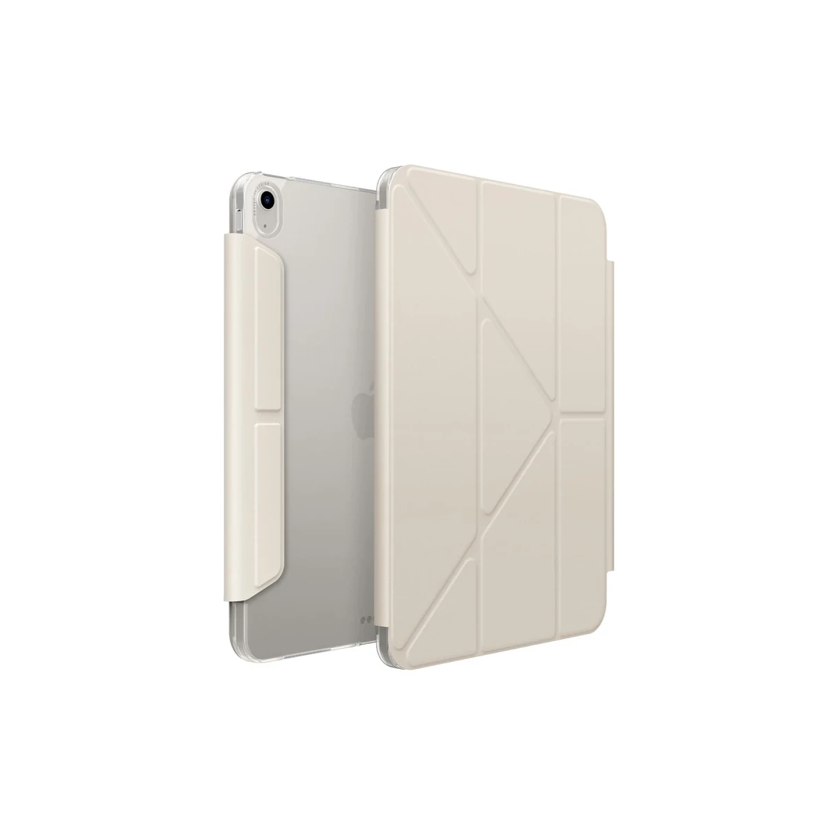 Uniq Apple iPad Air 13 (2024) Camden Katlanabilir Tablet Kapak - Bej