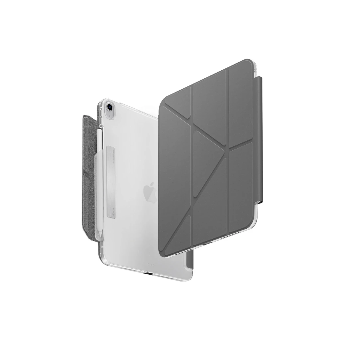 Uniq Apple iPad Air 13 (2024) Camden Katlanabilir Tablet Kapak - Koyu Gri