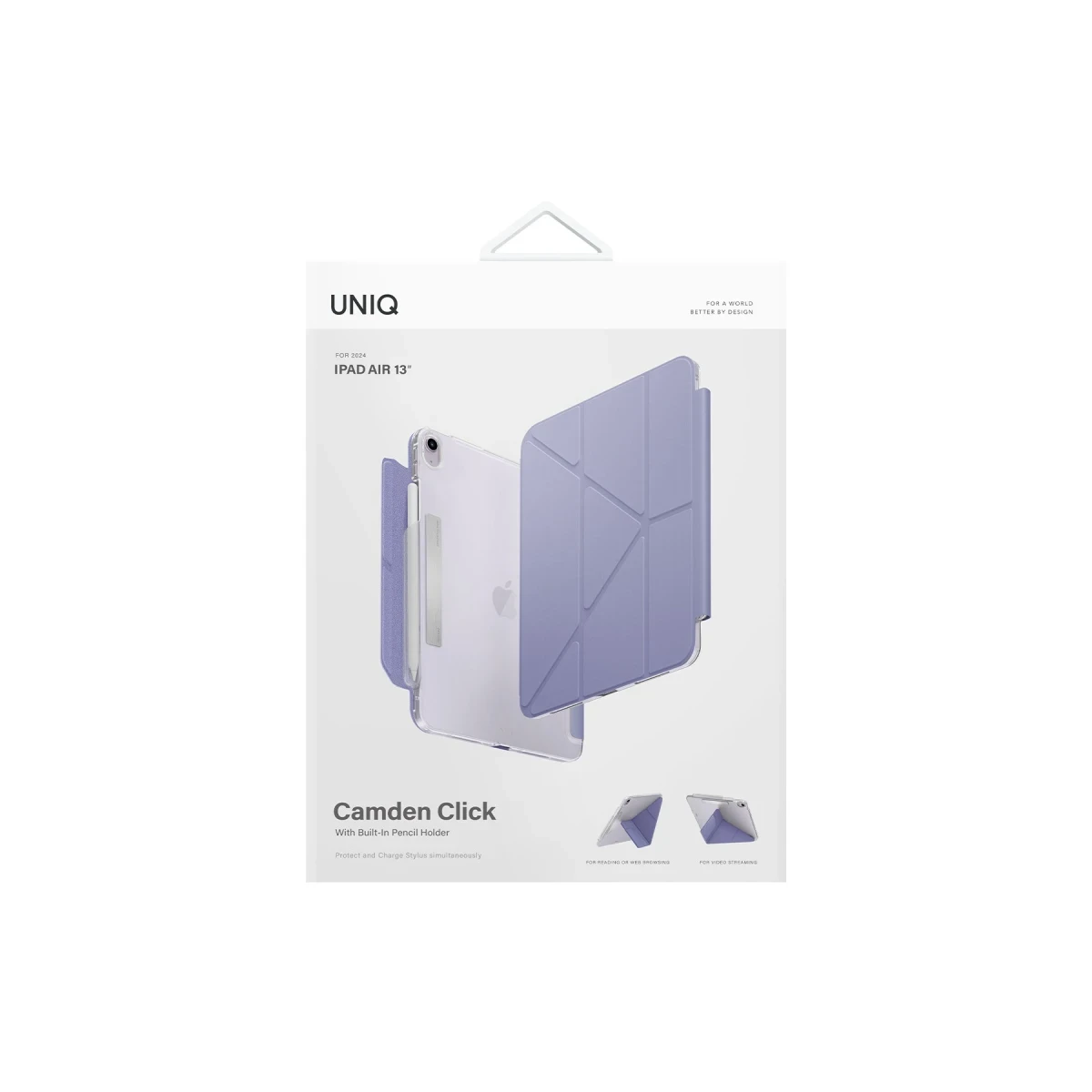 Uniq Apple iPad Air 13 (2024) Camden Katlanabilir Tablet Kapak - Koyu Mavi