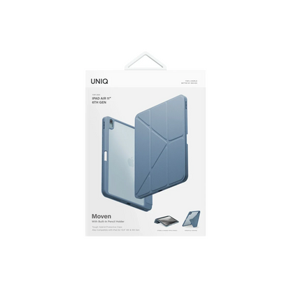 Uniq Apple iPad Air 13 (2024) Moven Standlı Tablet Kapak - Mavi