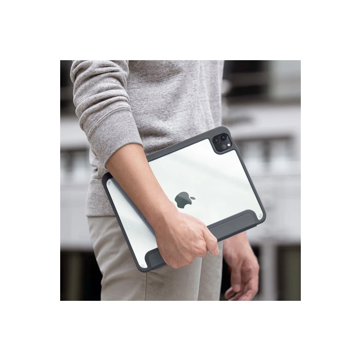 Uniq Apple iPad Air 13 (2024) Moven Standlı Tablet Kapak - Mavi