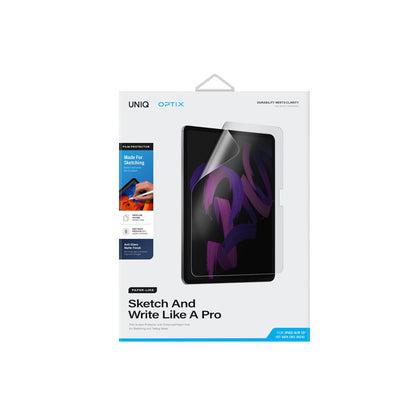 Uniq Apple iPad Air 13 (2024) Optix Paper Sketch Tablet Nano Koruyucu