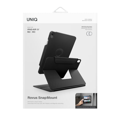 Uniq Apple iPad Air 13 (2024) Rovus Snapmount 360 Derece Dönebilen Manyetik Tablet Kılıf