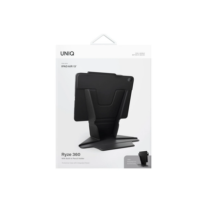 Uniq Apple iPad Air 13 (2024) Ryze Standlı Katlanabilir Tablet Kapak - Gri