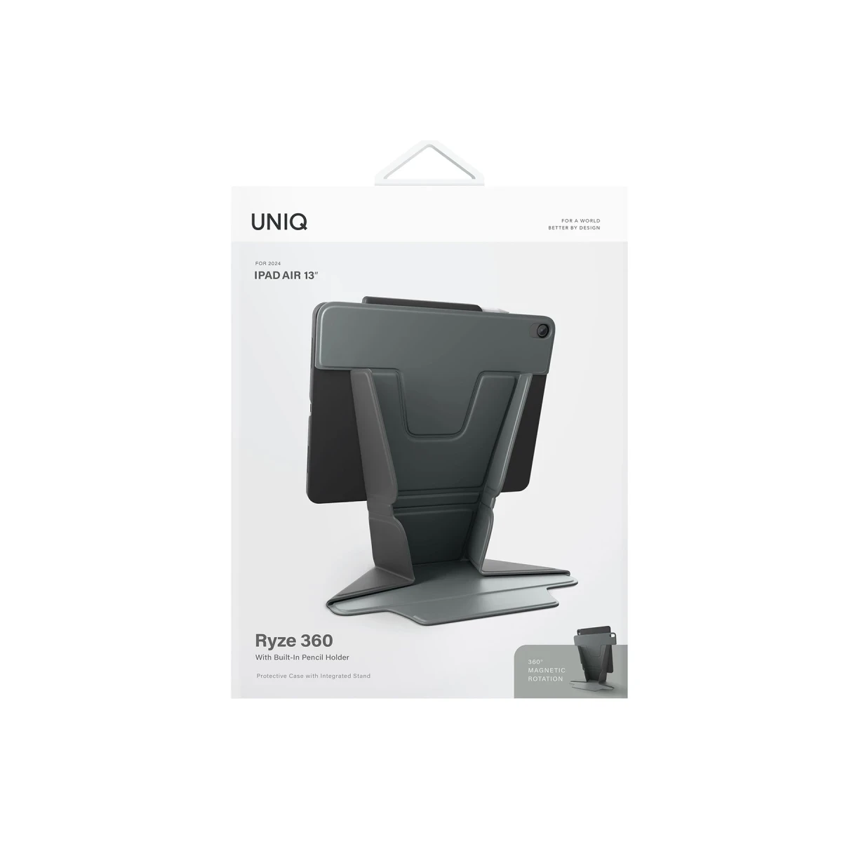Uniq Apple iPad Air 13 (2024) Ryze Standlı Katlanabilir Tablet Kapak - Yeşil