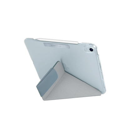 Uniq Apple iPad Air 4 10.9 Camden Katlanabilir Tablet Kapak - Açık Mavi