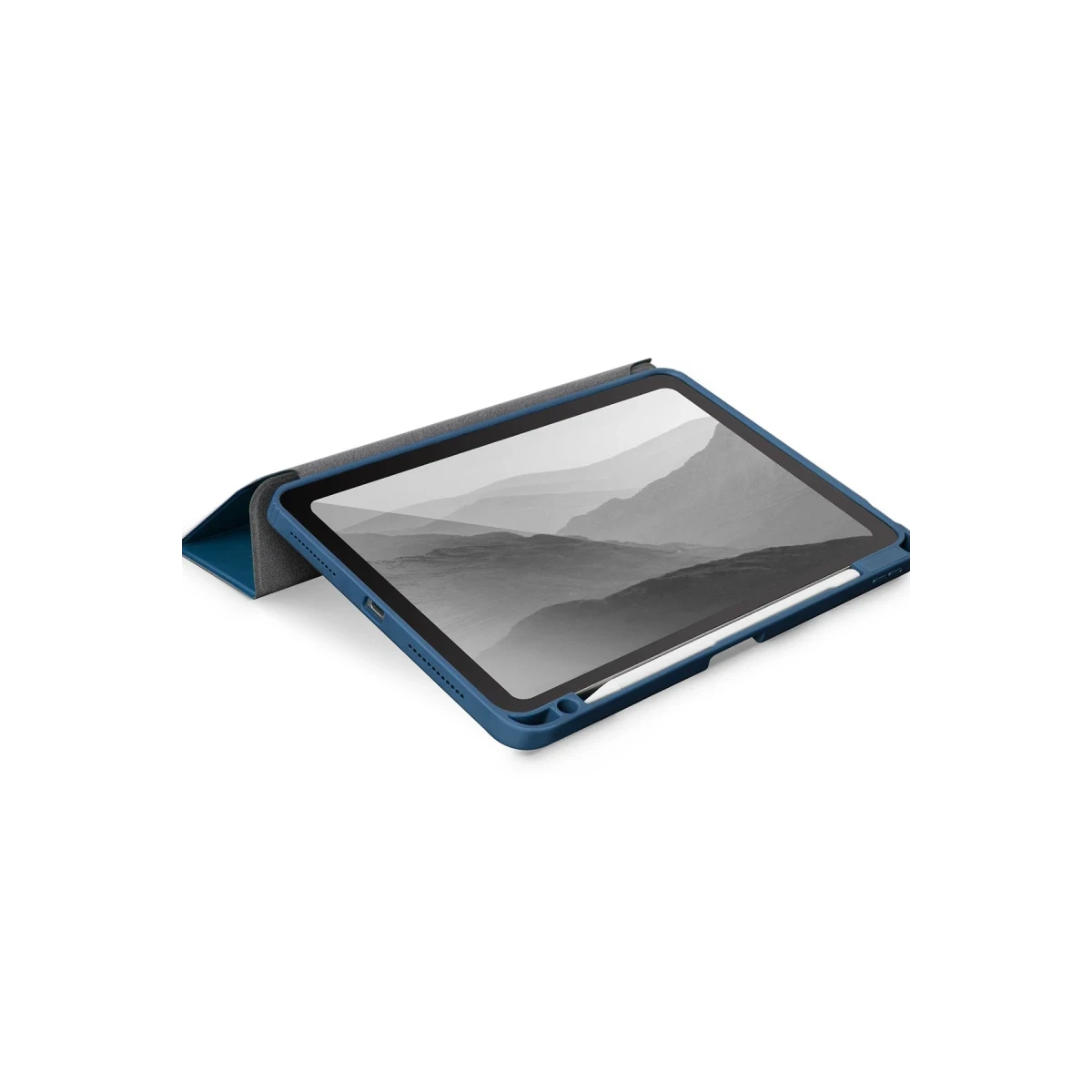 Uniq Apple iPad Air 4 10.9 Moven Standlı Tablet Kapak - Açık Mavi