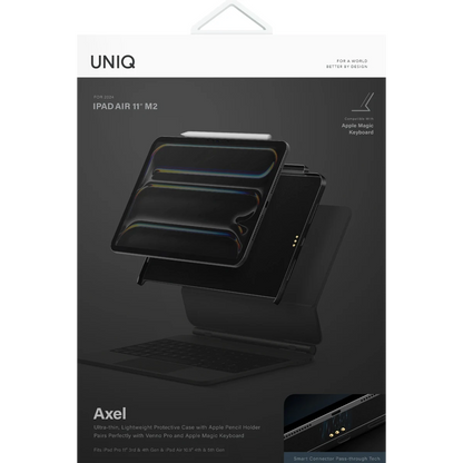 Uniq Apple iPad Pro 11 (2022) Axel Manyetik Tablet Kılıf - Siyah