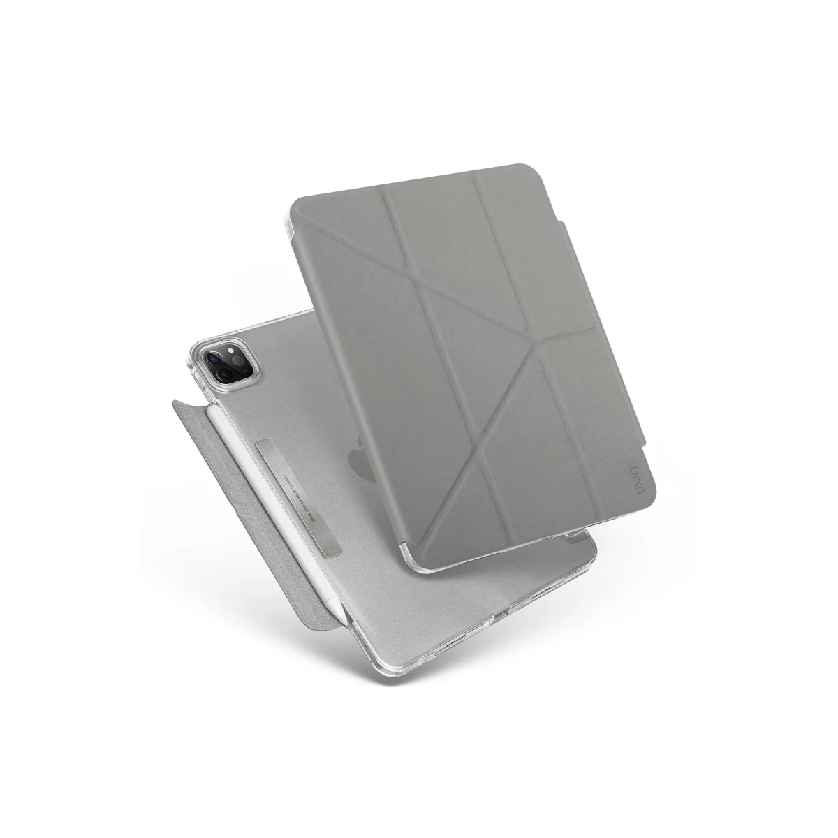 Uniq Apple iPad Pro 11 (2022) Camden Katlanabilir Tablet Kapak - Gri