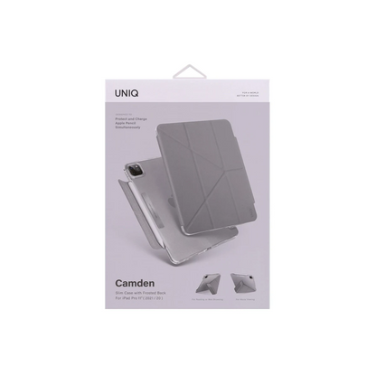 Uniq Apple iPad Pro 11 (2022) Camden Katlanabilir Tablet Kapak - Gri