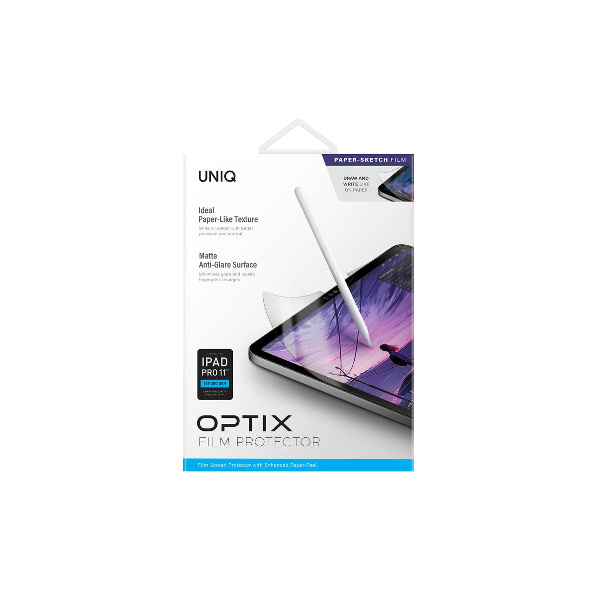 Uniq Apple iPad Pro 11 (2022) Optix Paper Sketch Tablet Nano Koruyucu