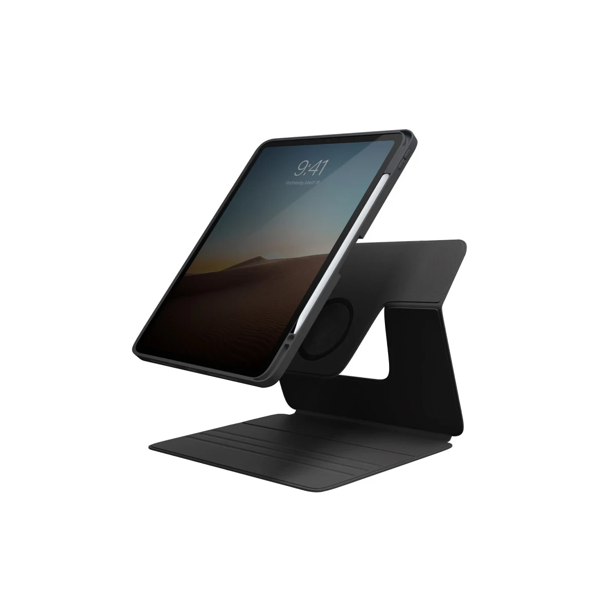 Uniq Apple iPad Pro 11 (2022) Rovus 360 Manyetik Tablet Kapak - Siyah