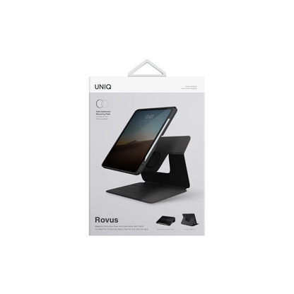 Uniq Apple iPad Pro 11 (2022) Rovus 360 Manyetik Tablet Kapak - Siyah