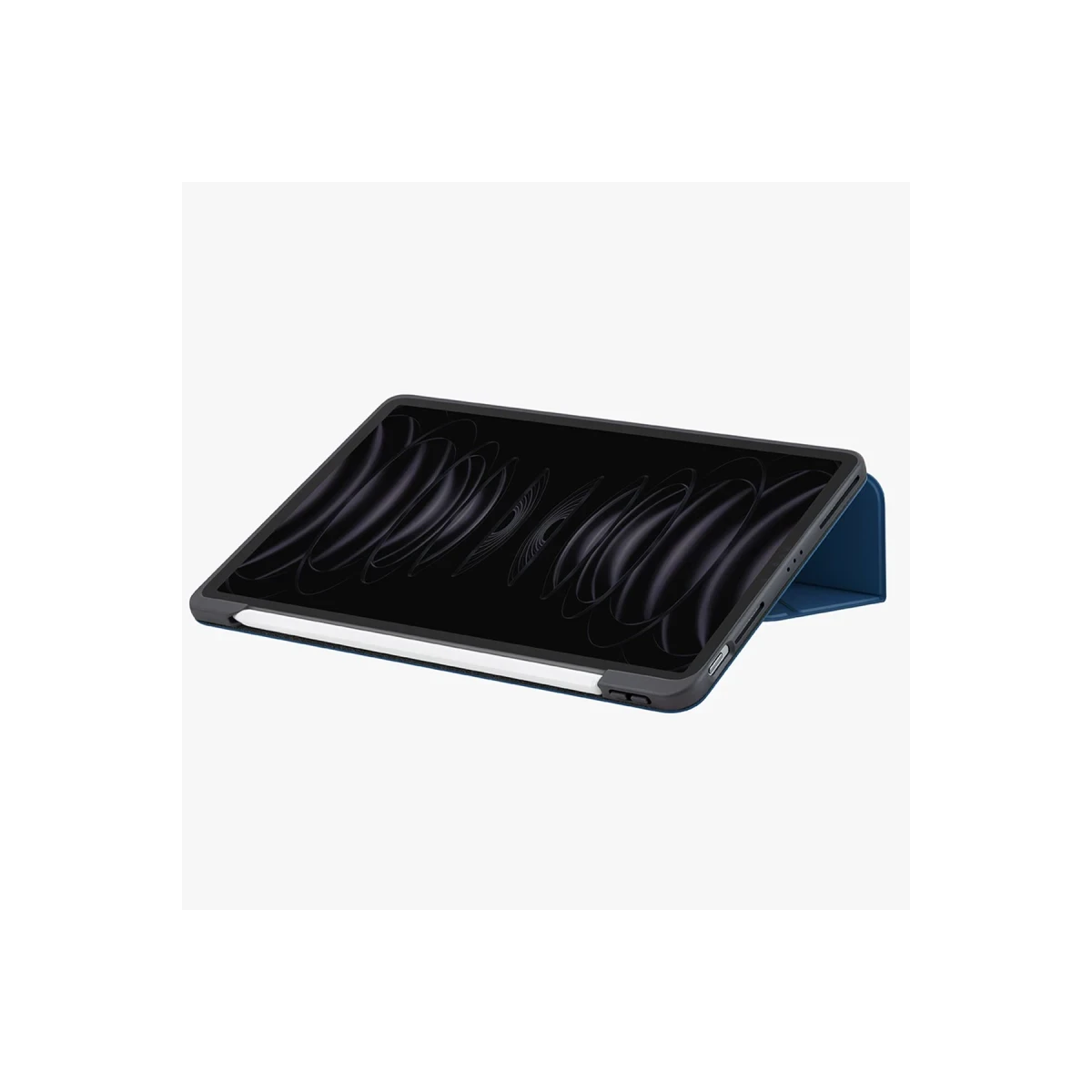 Uniq Apple iPad Pro 11 (2022) Ryze Standlı Katlanabilir Tablet Kapak - Lacivert