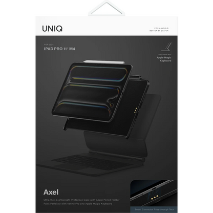 Uniq Apple iPad Pro 11 (2024) Axel Manyetik Tablet Kılıf - Siyah