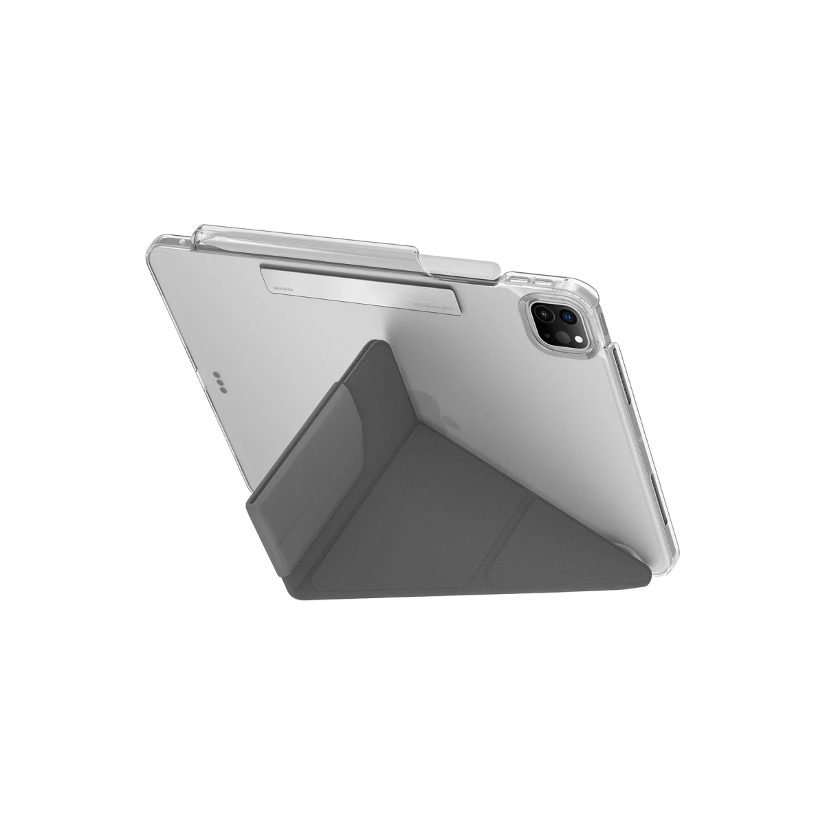 Uniq Apple iPad Pro 11 (2024) Camden Katlanabilir Tablet Kapak - Koyu Gri