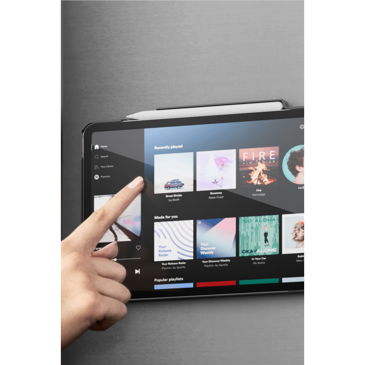 Uniq Apple iPad Pro 11 (2024) Rovus Snapmount 360 Derece Dönebilen Manyetik Tablet Kılıf