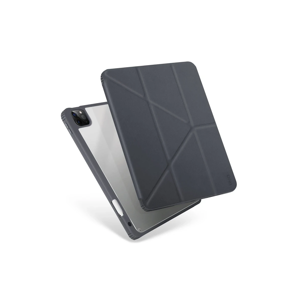 Uniq Apple iPad Pro 12.9 (2022) Moven Standlı Tablet Kapak - Gri