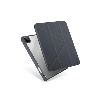 Uniq Apple iPad Pro 12.9 (2022) Moven Standlı Tablet Kapak - Gri
