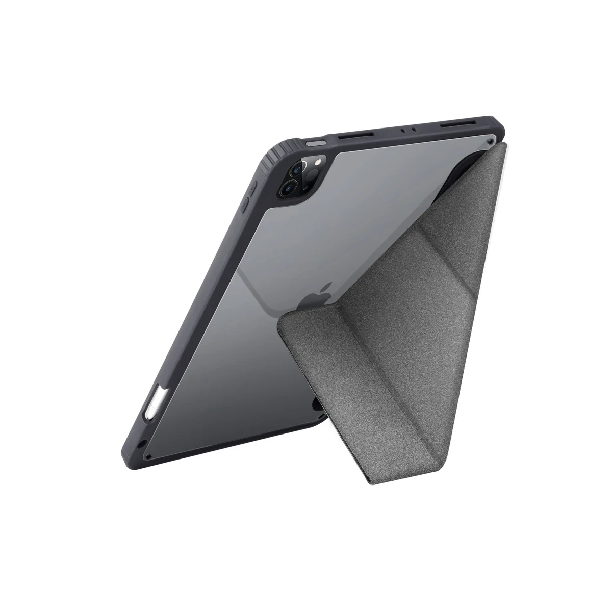 Uniq Apple iPad Pro 12.9 (2022) Moven Standlı Tablet Kapak - Gri