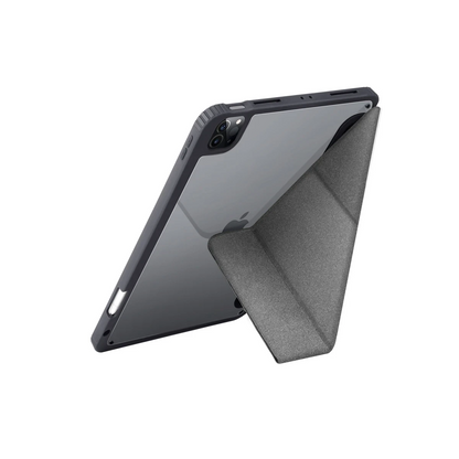 Uniq Apple iPad Pro 12.9 (2022) Moven Standlı Tablet Kapak - Gri