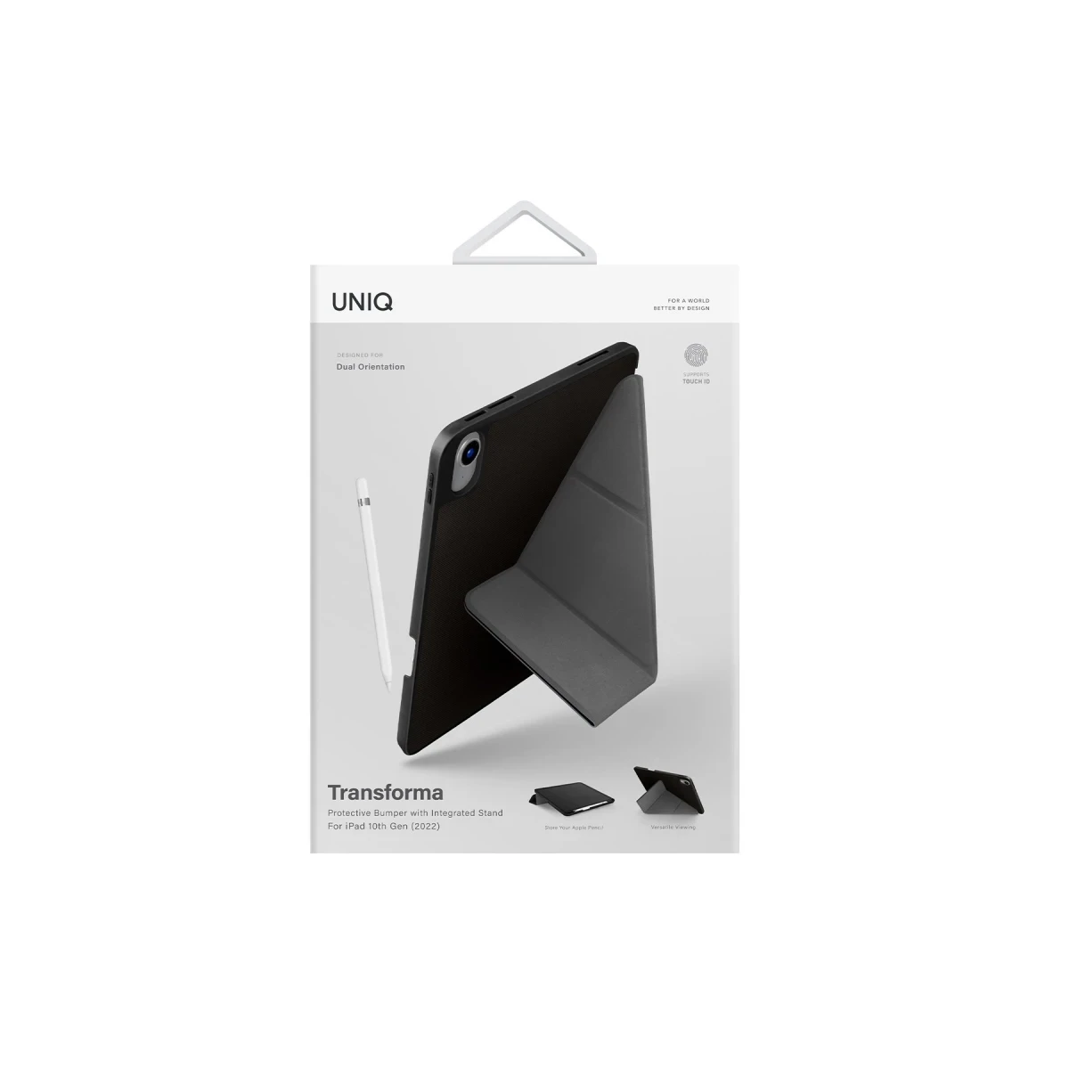 Uniq Apple iPad Pro 12.9 (2022) Transforma Tablet Kapak - Siyah
