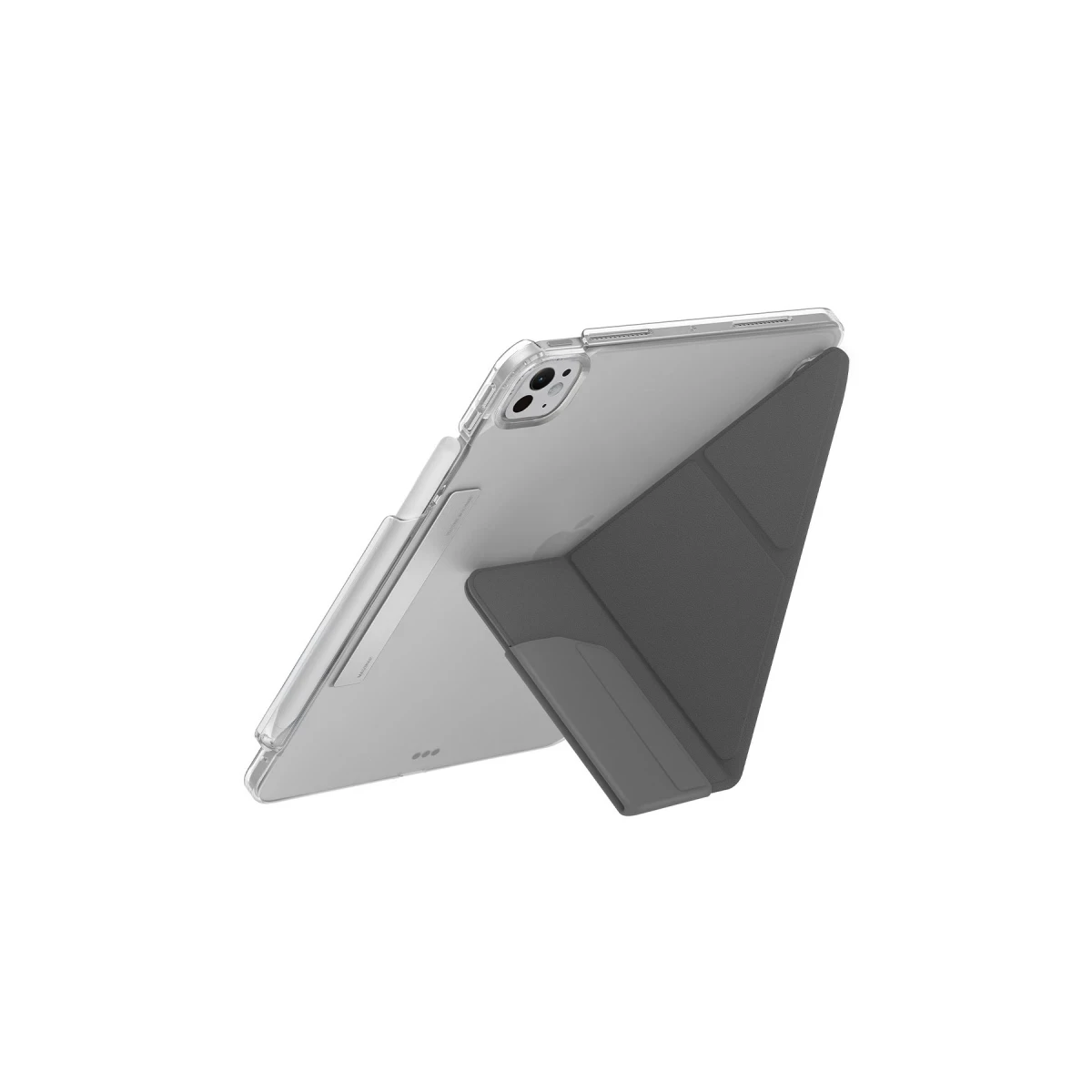 Uniq Apple iPad Pro 13 (2024) Camden Katlanabilir Tablet Kapak - Koyu Gri