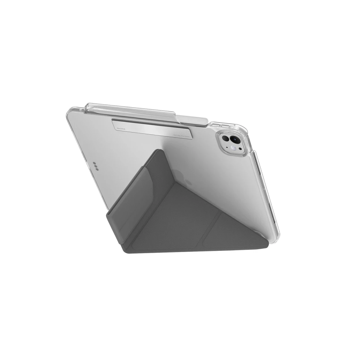 Uniq Apple iPad Pro 13 (2024) Camden Katlanabilir Tablet Kapak - Koyu Gri