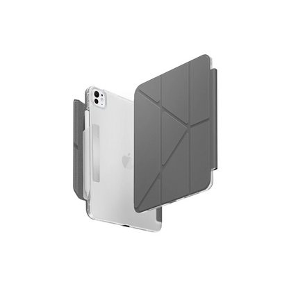 Uniq Apple iPad Pro 13 (2024) Camden Katlanabilir Tablet Kapak - Koyu Gri