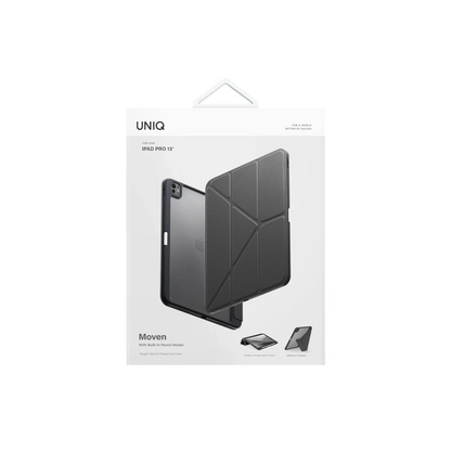 Uniq Apple iPad Pro 13 (2024) Moven Standlı Tablet Kapak - Gri
