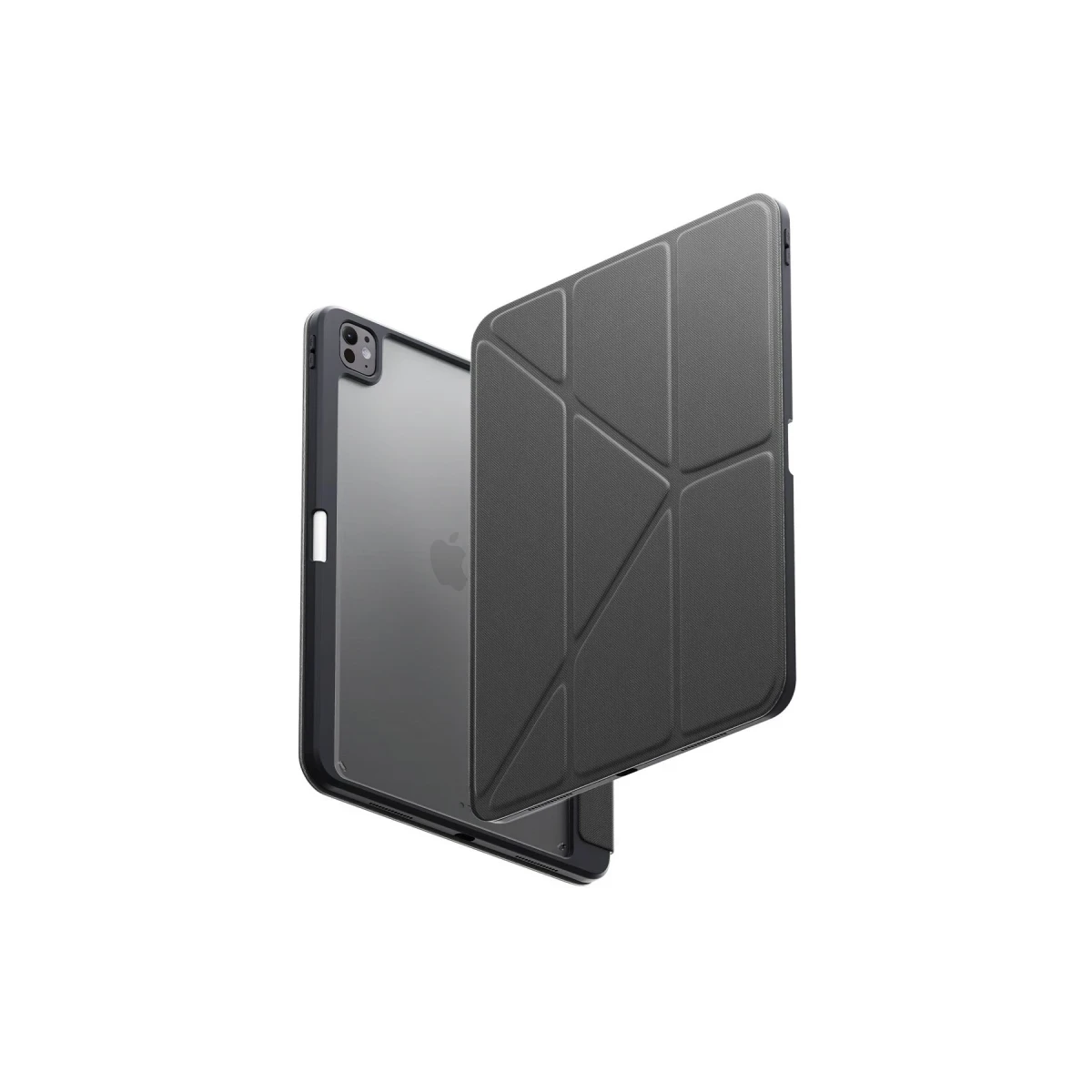 Uniq Apple iPad Pro 13 (2024) Moven Standlı Tablet Kapak - Gri