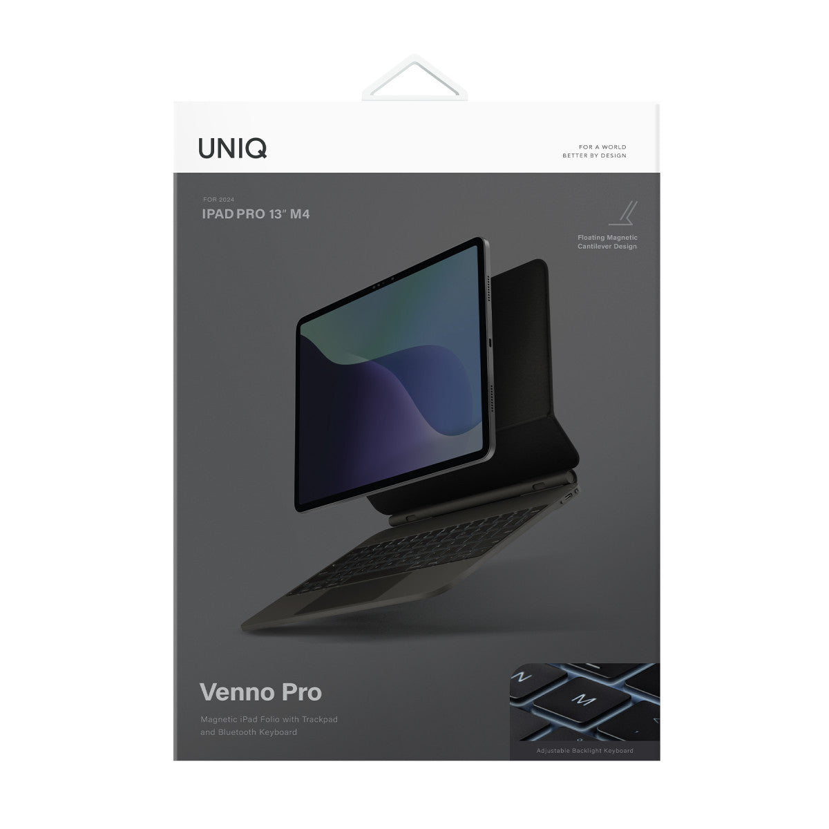 Uniq Apple iPad Pro 13 (2024) Venno Pro Manyetik Klavyeli Tablet Kılıfı