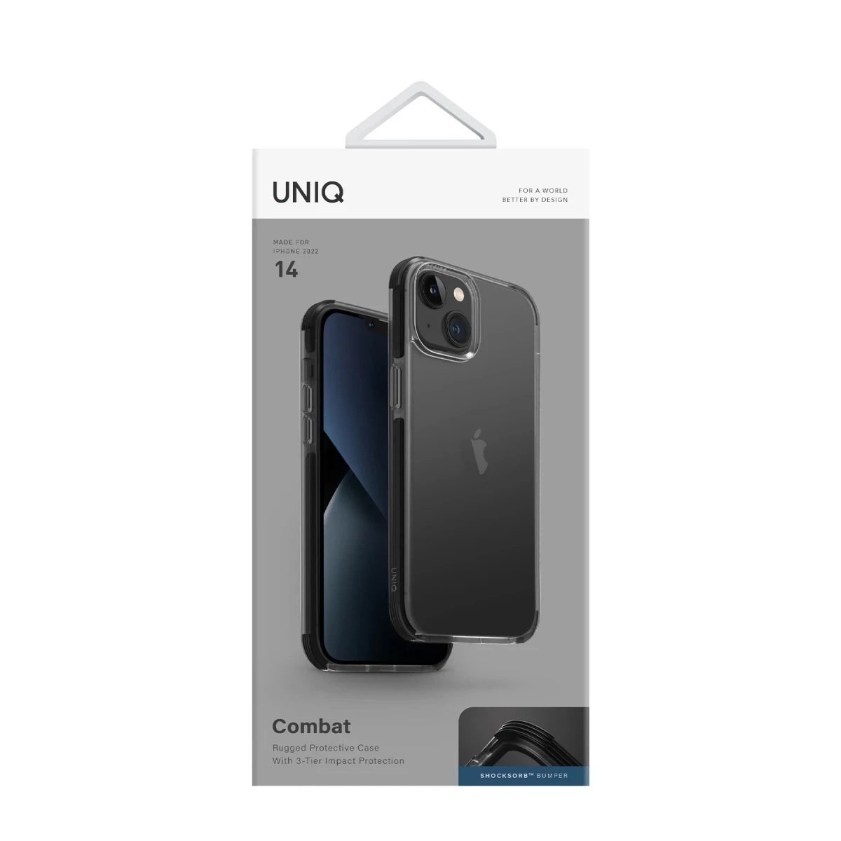 Uniq Apple iPhone 14 Combat Kapak - Siyah