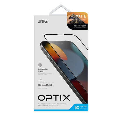 Uniq Apple iPhone 14 Optix Mat Ekran Koruyucu