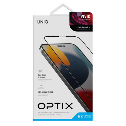 Uniq Apple iPhone 14 Optix Vivid Cam Ekran Koruyucu - Siyah