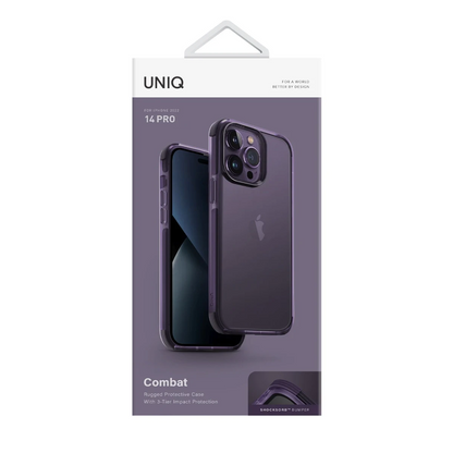 Uniq Apple iPhone 14 Pro Combat Kapak - Derin Mor