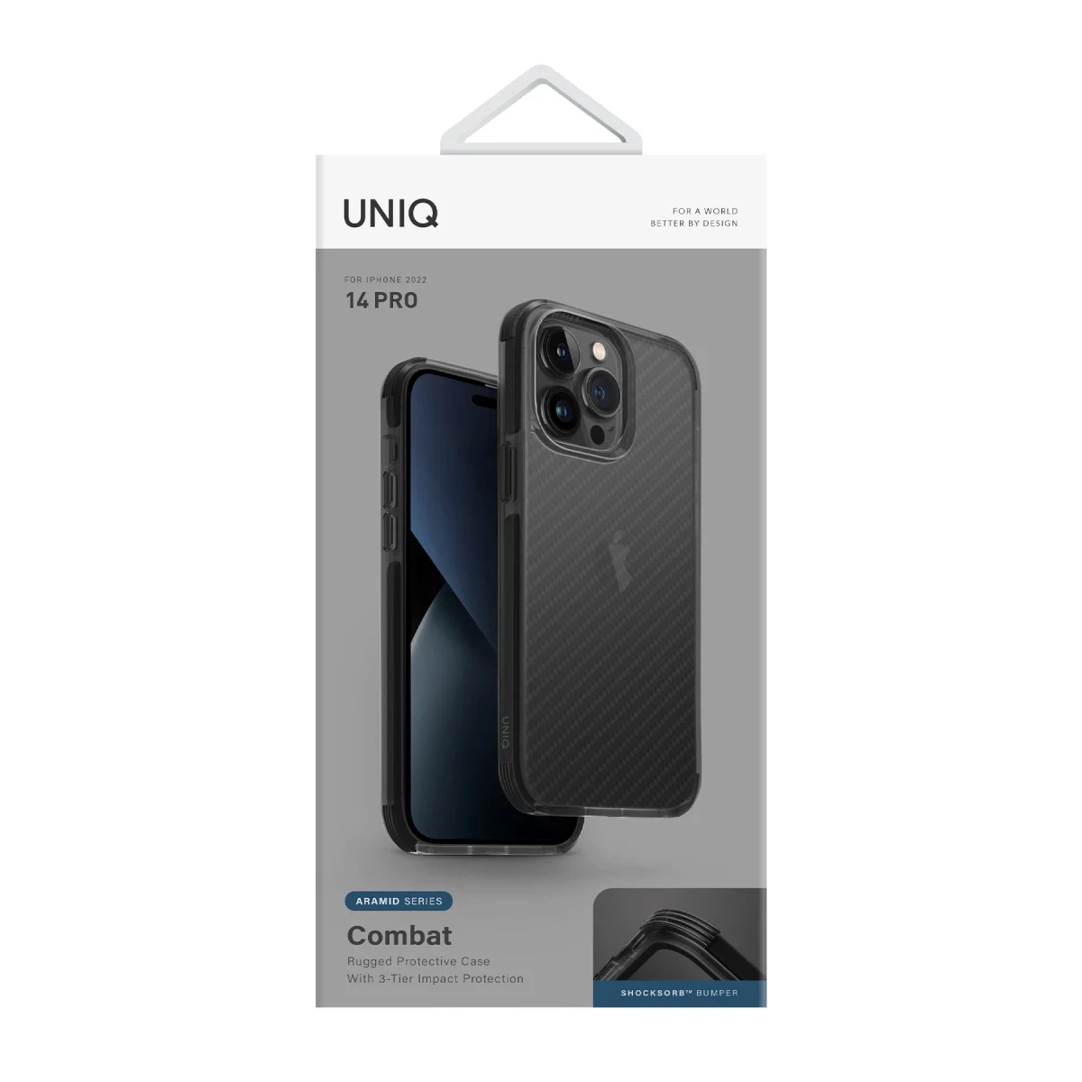 Uniq Apple iPhone 14 Pro Combat Kapak - Füme