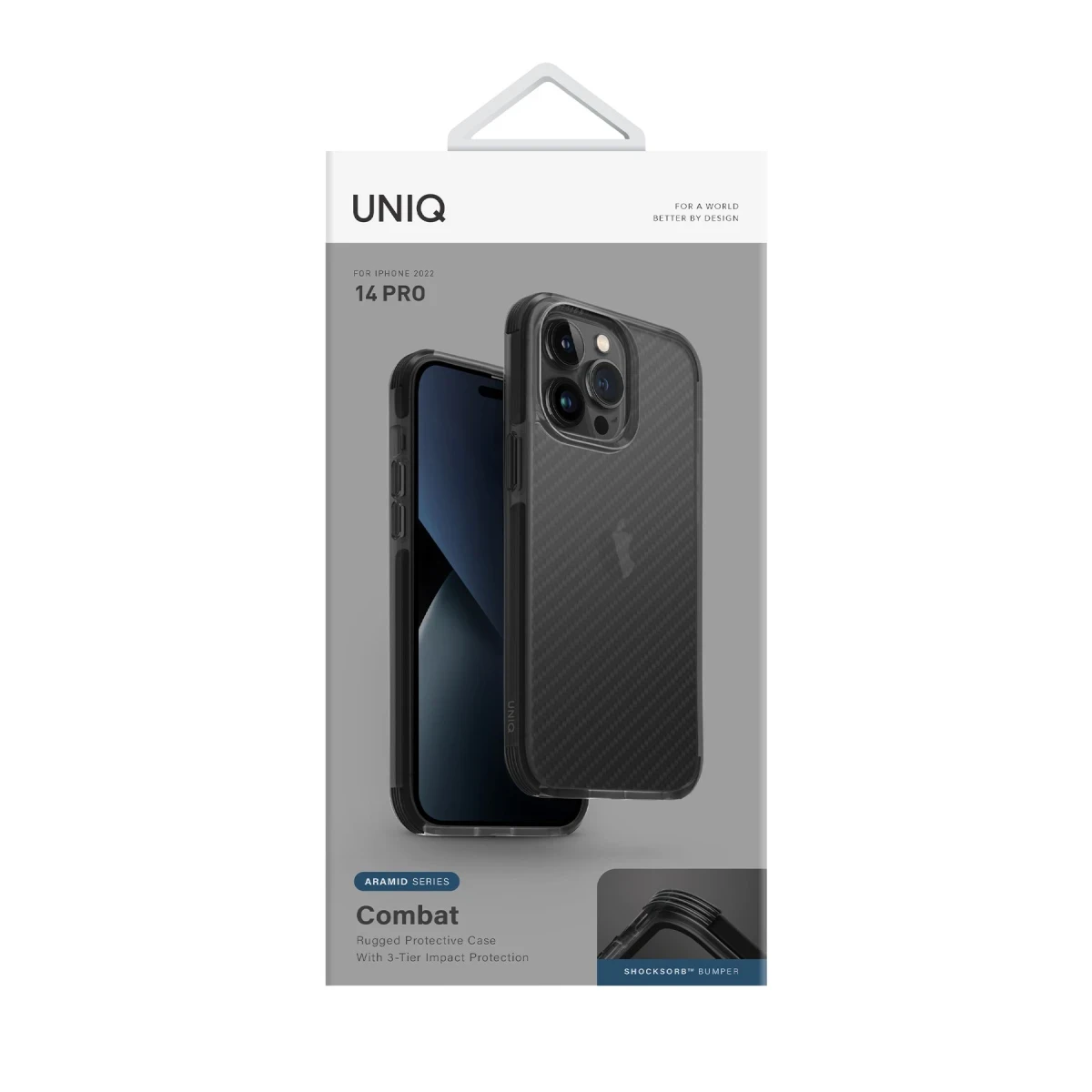 Uniq Apple iPhone 14 Pro Combat Kapak - Siyah