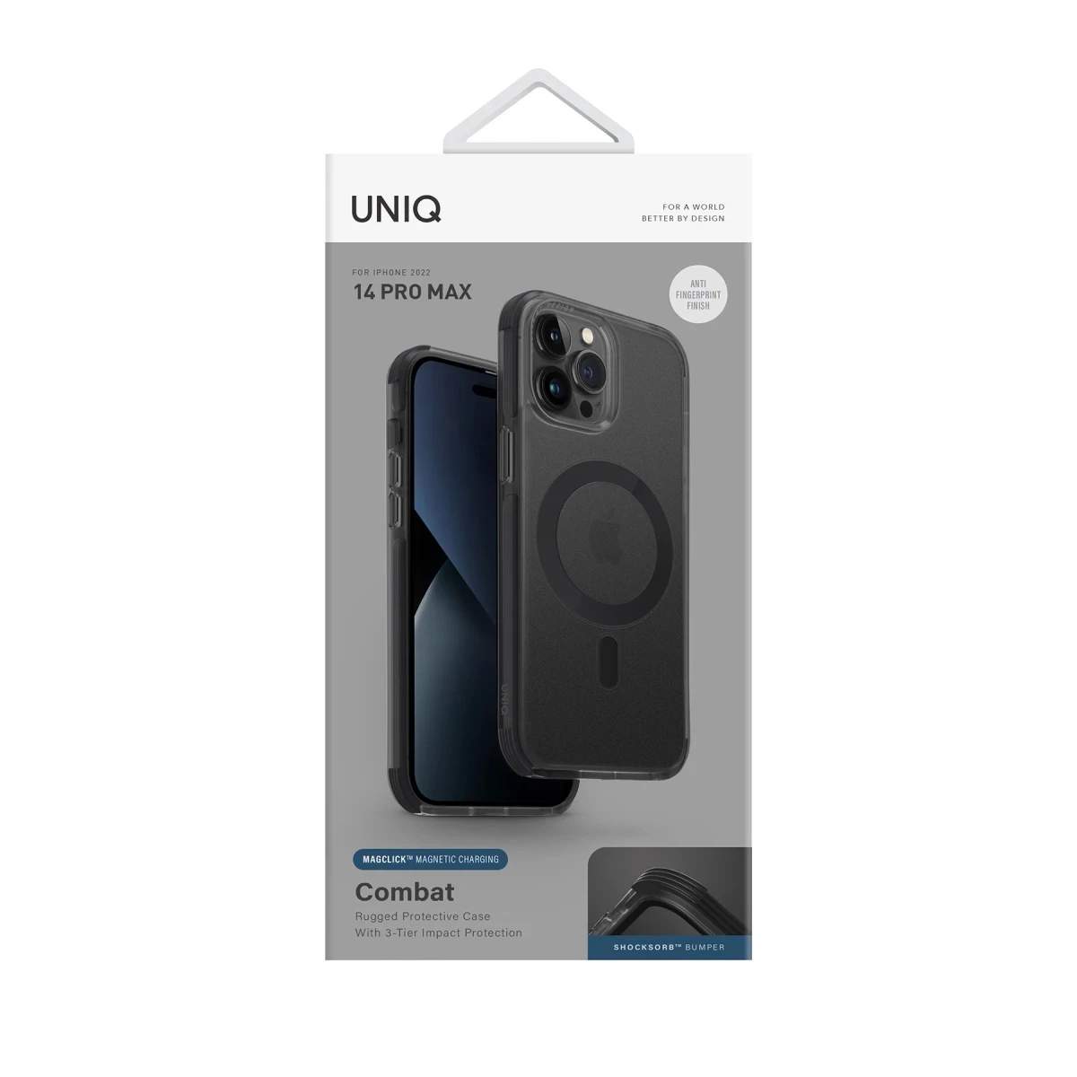 Uniq Apple iPhone 14 Pro Combat Magsafe Kapak - Siyah