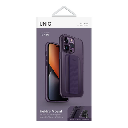 Uniq Apple iPhone 14 Pro Heldro Mount Kapak - Derin Mor