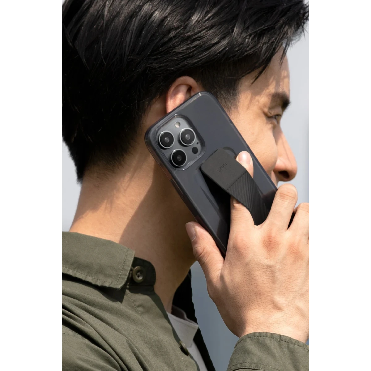 Uniq Apple iPhone 14 Pro Heldro Mount Kapak - Derin Mor