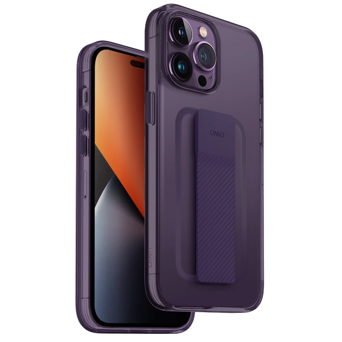 Uniq Apple iPhone 14 Pro Heldro Mount Kapak - Derin Mor