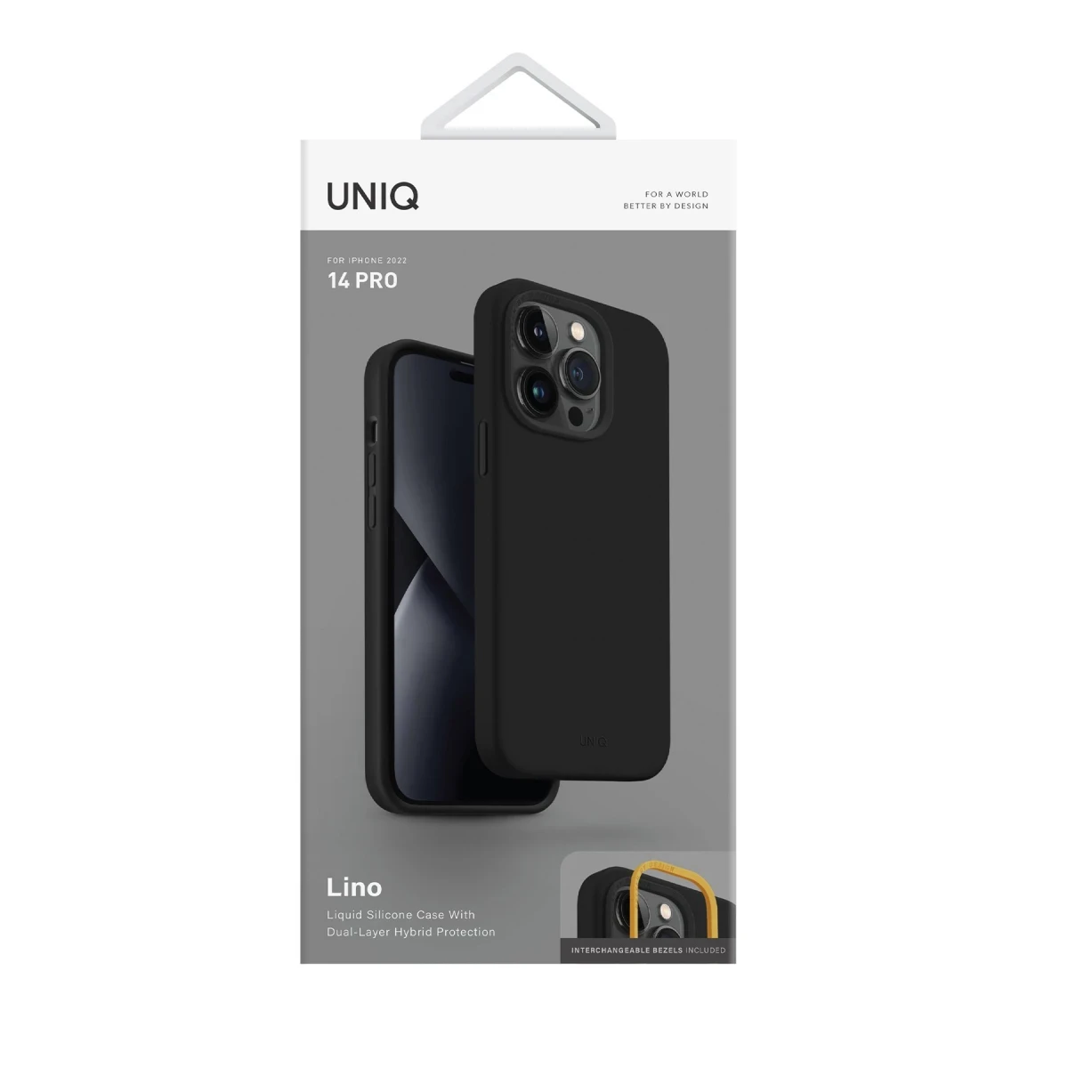 Uniq Apple iPhone 14 Pro Lino Hue Magsafe Kapak - Gri