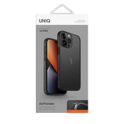 Uniq Apple iPhone 14 Pro Max Air Fender Kapak - Füme